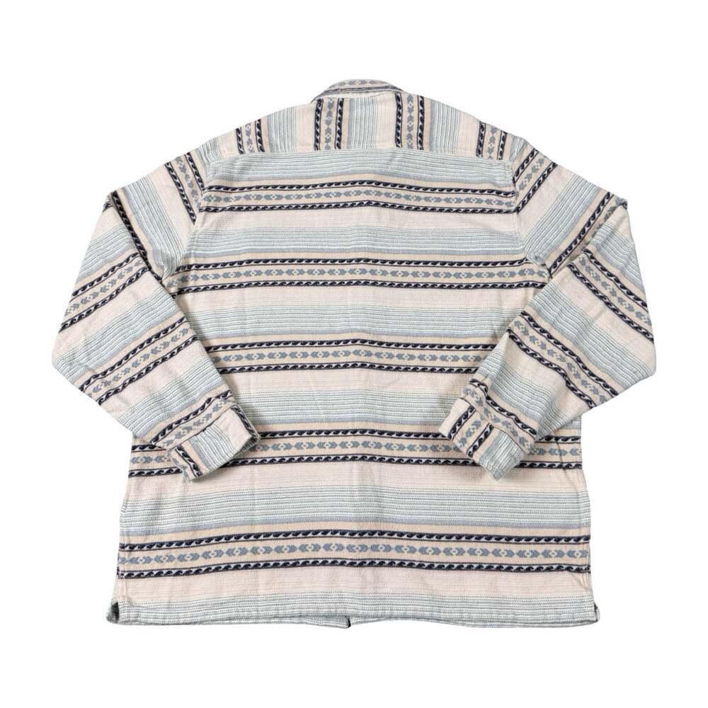 Billabong Men’s XXL Striped Heavyweight Offshore Jacquard Flannel Shirt - Picture 2 of 9